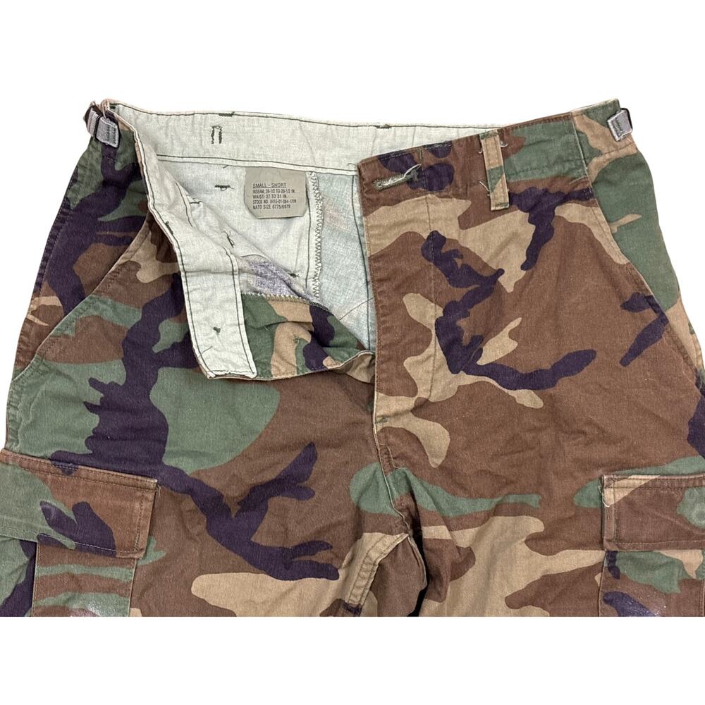 Custom F*** ICE Military BDU Small short 31x29 cargo double knee forest camo - Picture 2 of 5